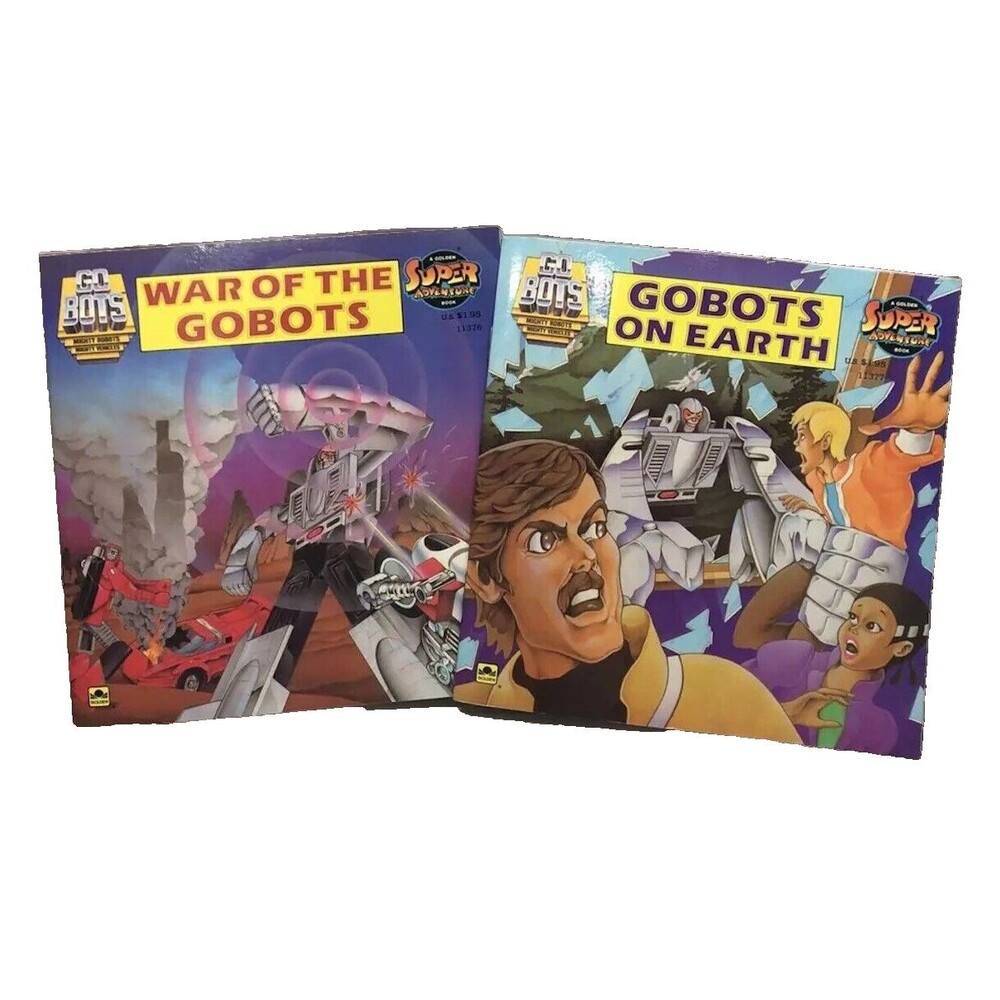 Vintage GoBots Book Lot 1984 Golden Super Adventure War of Gobots on Earth 80s